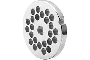 IVICT #12 Stainless Steel Meat Grinder Plate Discs Blades for FGA Food Chopper and Hobart, LEM, Cabelas, Weston, MTN Meat Grinders,Cutting Disks Heavy Duty