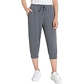 Weintee Women's Petite Capris Capri Joggers with Pockets