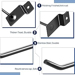 Moxweyeni 100 Pack Slatwall Hooks Panel Display
