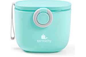 Termichy Baby Formula Dispenser, Portable Milk Powder Dispenser Container with Carry Handle and Scoop for Travel Outdoor Activities with Baby Infant, 8.8OZ, 0.55LB, 250g (Blue)