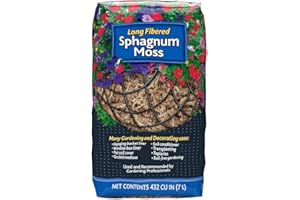 Mosser Lee ML0110 Long Fibered Sphagnum Moss, 432-Cubic Inch,Grey