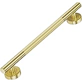 Lava Odoro Gold Shower Grab Bars, 18" Stainless Steel Bathroom Safety Grab Bar, Upgrade Anti-Slip Knurling Shower Grab for Ba