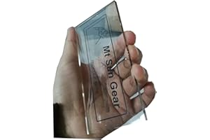 Mt. Sun Gear Heavy Duty Acrylic Wax Scraper for ski and Snowboard Tuning. 4MM Thick, Stays Sharp. Perfect for Downhill, Snowboard