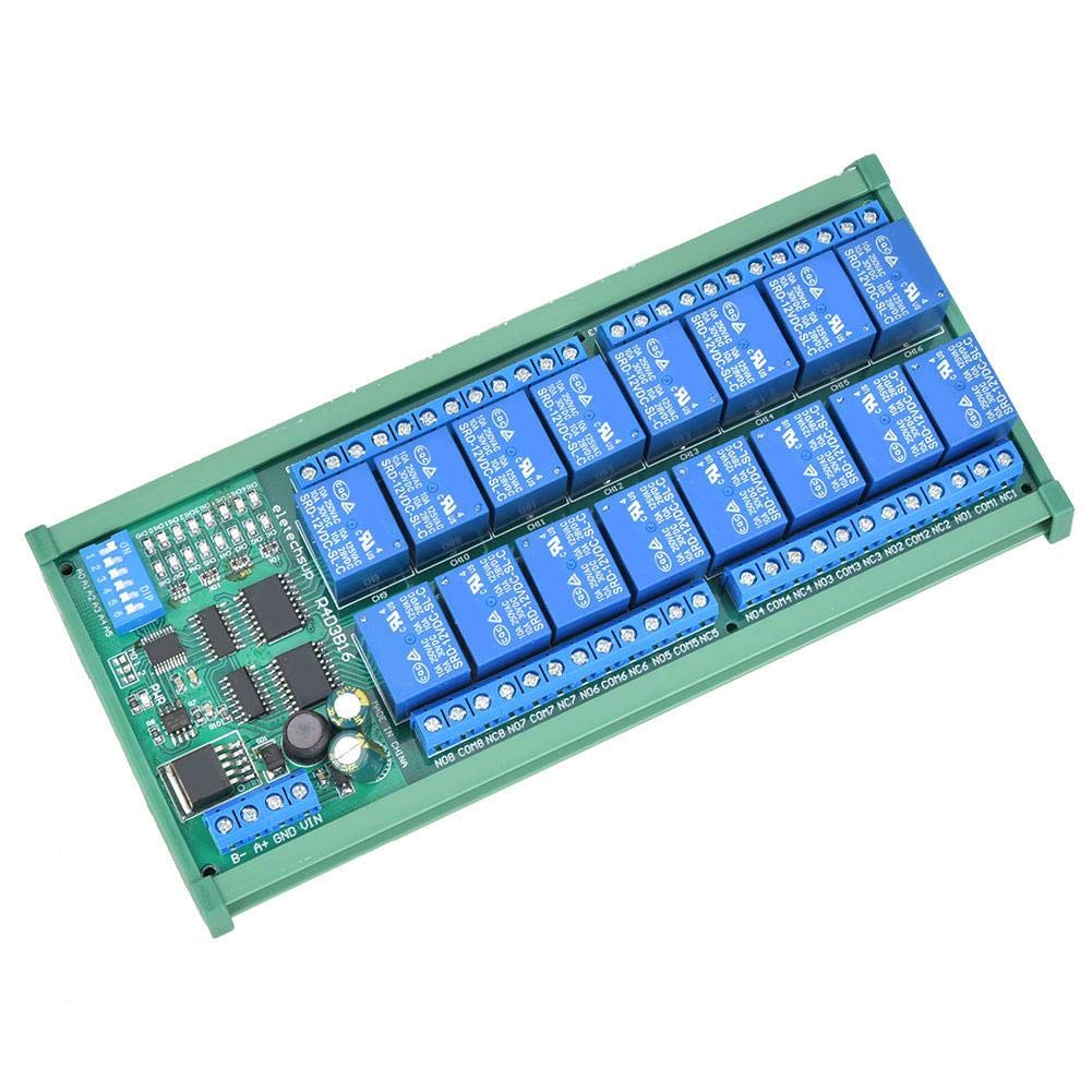 12V 10A RS485 16 Channel Relay PLC Expansion Board for Modbus(R4D3B16-R with DIN rail box)