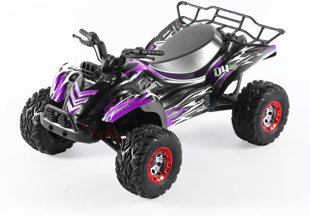 OCDAY Remote Control Car Rc Car, 35KMH 1/12 Scale Electric Remote Control Trucks 4WD High Speed 4x4 Offroad Racing Cars 2.4Ghz Radio System - Purple
