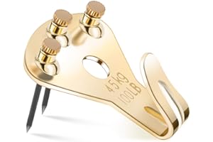 10Pcs Heavy Duty Picture Hangers with Nails, Kinxuanda Professional Picture Hanging Hooks Support up to 100lbs, Premium Hanging Hardware for Clock, Mirror, House Decoration