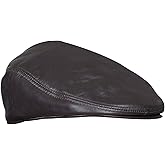 Men's Real Soft Leather Ivy Beret Newsboy Gatsby Golf Cabbie Flat Cap Hats