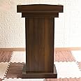 CMYUN Solid Wood Lectern Podium Stand, Portable Home Commercial Restaurant Pulpit Podiums, Large Lectern Tables for Churches Classroom Office