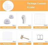 AWTATOS Cube Storage Unit 6 Cube Wire Shelves White USCIH06WE view 7