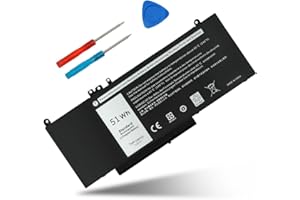 7.4V 51Wh Type G5M10 Battery Compatible with Dell Latitude E5450 E5550 E5250 15.6-Inch Laptop P48G001 P37F001 P25S001 7FR5J 1
