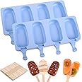 1.2 Oz Mini Popsicle Silicone Molds For Kids, 2 PCS Classic Homemade Ice Pop Molds