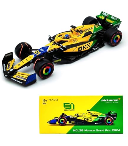 丸子さん予約品F1ミニカー 緑 赤 オープンカー 8-21 Amazon.com: Xiangtat 1/43 2024 F1 MCL38 4# Lando Norris 81# Oscar