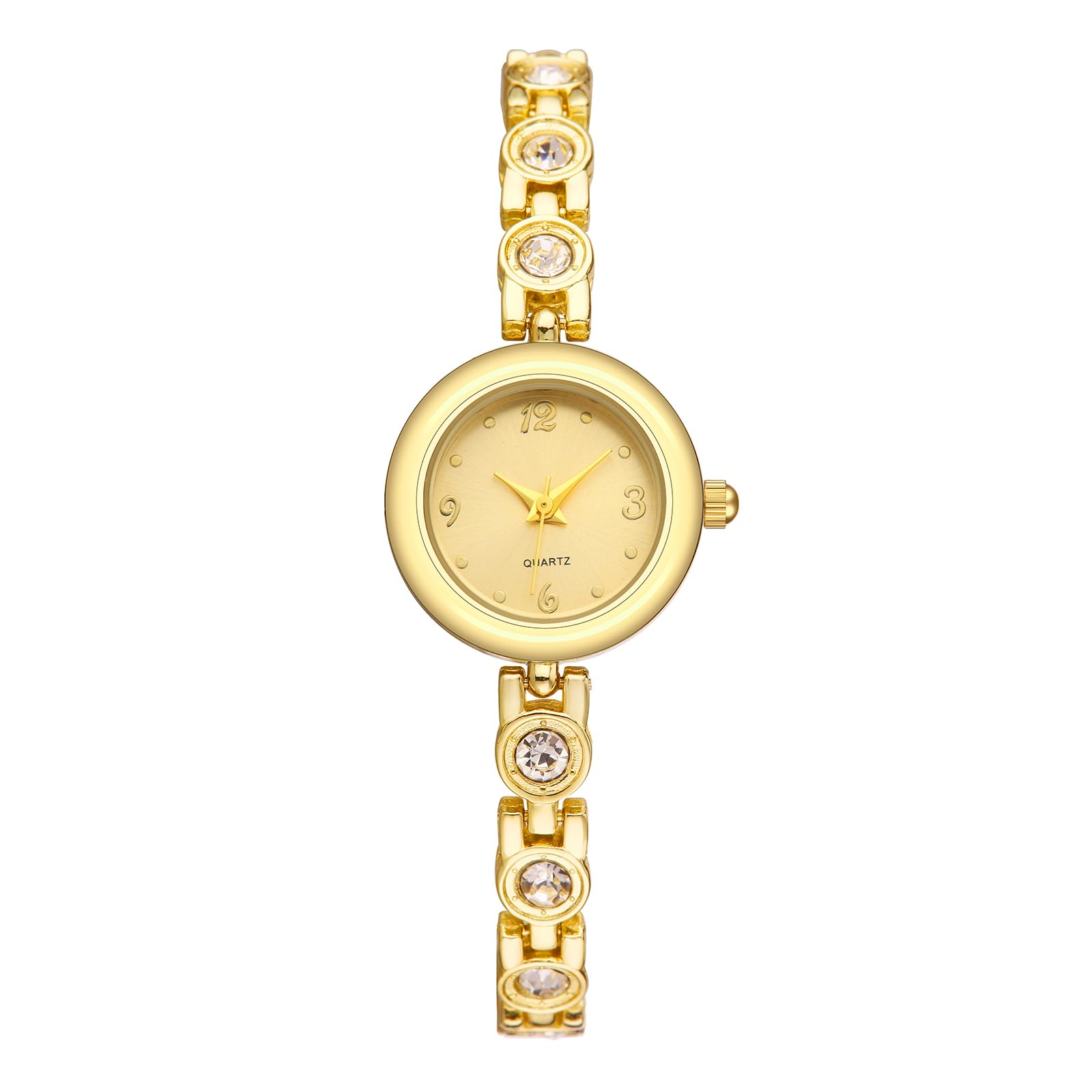 Photo 1 of TWOPTION Womens Waterproof Wrist Watch,Women's Small Thin Analog Bracelet Quartz Watch Dainty Christmas Gifts (Gold-17#)