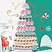 Bonnoces 8-tier Large Cupcake Stand - Acrylic Clear Round Cake Tower - Tiered Serving Dessert Holder - Holds 150+ standard cupcakes - Perfect for Wedding, Birthday,Baby Shower, Christmas and big event