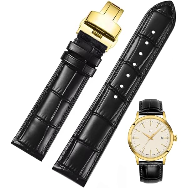 POYNMRE Cinturino in vera pelle compatibile con tissot 1853