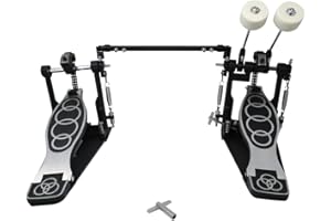 Bass Drum Double Kick Pedal For Drum Set Kit by Trademark Innovations