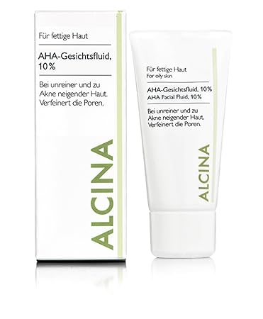 Alcina - AHA-Fluid 10% für fettige bis Mischhaut AHA-Fluid 10% - für fettige bis Mischhaut - 50 ml