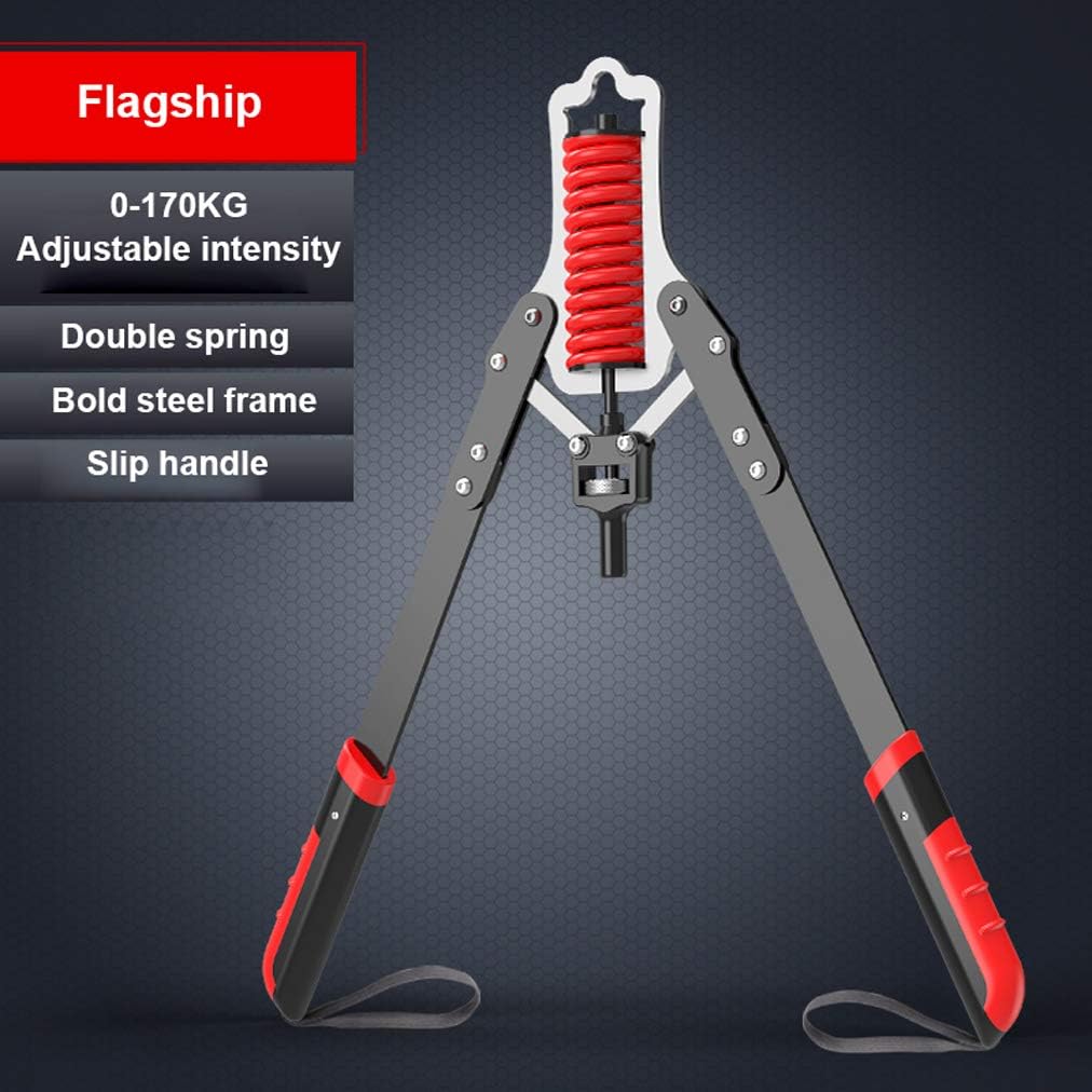 SHARESUN Arm Exercises Chest Expander - Power Twister Spring Bar with Adjustable Resistance 10KG To 170KG, Upper Body Arm Strengthen Home Gym Fitness