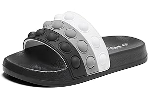 Eashi Slides For Kids,Boys Girls Sandals, Toddler Arch Support Slippers For House Shower Beach Non-Slip