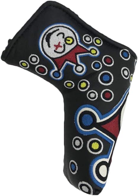 Amazon Co Jp Popuppe ゴルフパターカバー ヘッドカバー 高級pu革 刺繍 磁石タイプ開閉 ゴルフヘッドカバー パター用ヘッドカバーおしゃれ ゴルフ 練習 ブラック ホーム キッチン