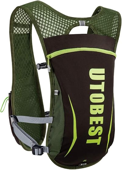 UTOBEST Running Backpacks 5L Lightweight Hydration Pack Green