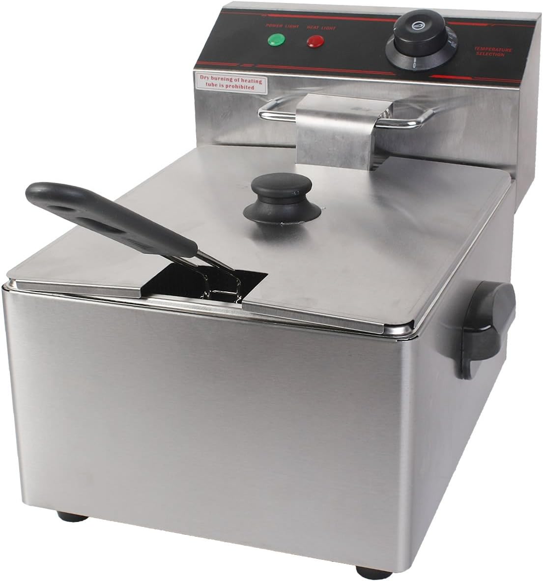 FDS Commercial 5.5L Stainless Steel Electric Deep Fryer Basket Single