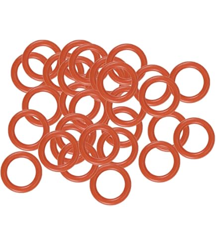 Wire Diameter 2.4mm Food Grade Silicone O-Ring OD: 8mm-30mm White O Rings Seals