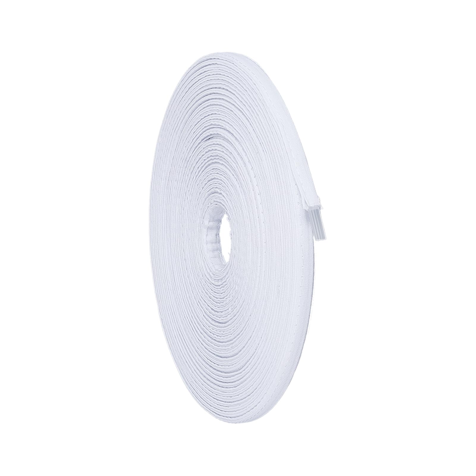 NICENEEDED 12 Yards Polyester Boning Cotton Covered, 12MM Width Plastic Corset Boning, White Sew-Through Boning Bra Boning Tool Poly for Bridal Gowns Masking Tape Wedding Dress