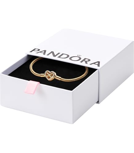 Amazon.com: PANDORA Jewelry Moments Heart Clasp Snake Chain Shine