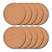 Thirsty Rhino Tiku, Slim Cork Coaster, Natural Cork Finish, Set of 10 (Round)