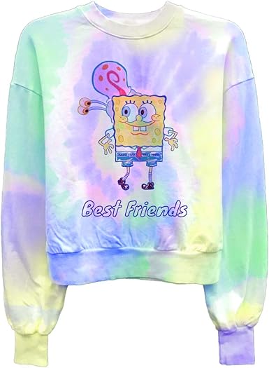tie dye spongebob sweatshirt