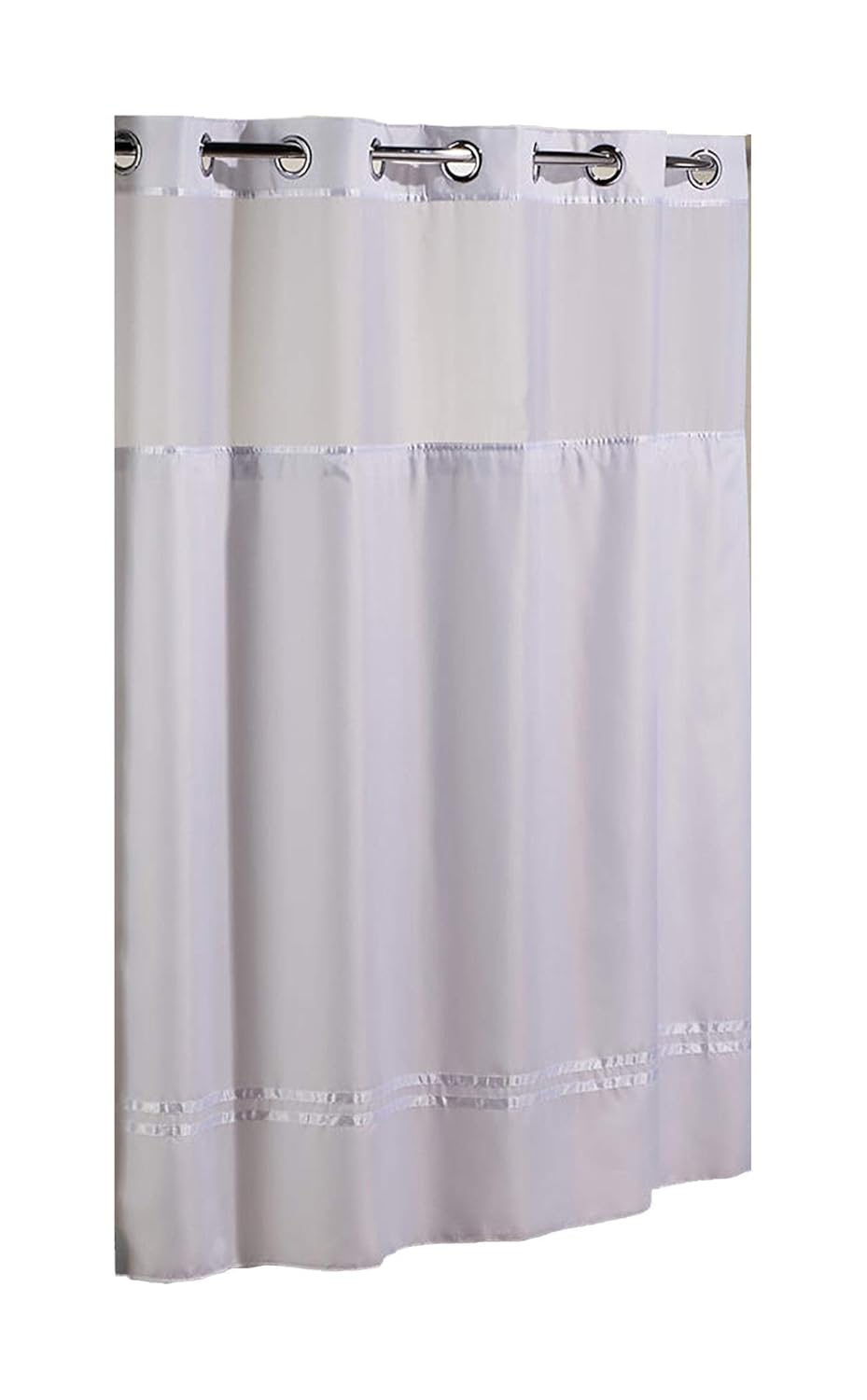 Hookless HBH40E257 Escape Shower Curtain With Snap in Liner White With White eBay
