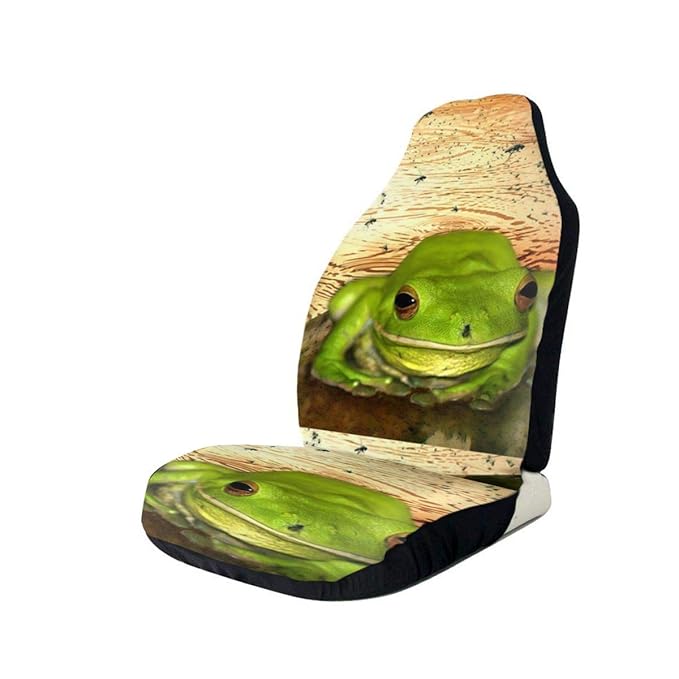 Car Seat Covers Barkings Tree Frog is Surrounded by Front
