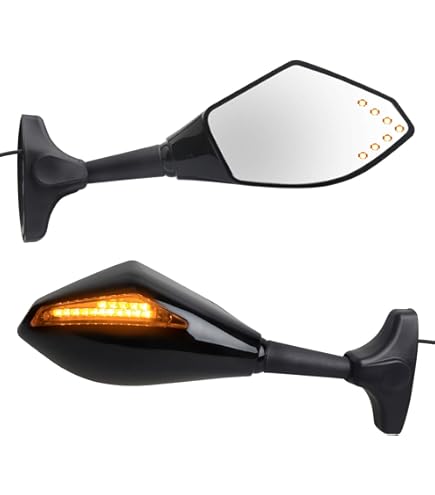 Amazon.com: TCMT Rear View Side Mirrors LED Turn Signal Fit For