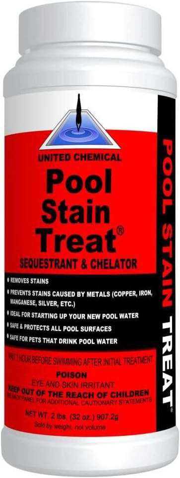 United Chemicals PST-C12 Pool Stain Treat, 2-Pound : Swimming Pool Stain Removers : Garden & Outdoor