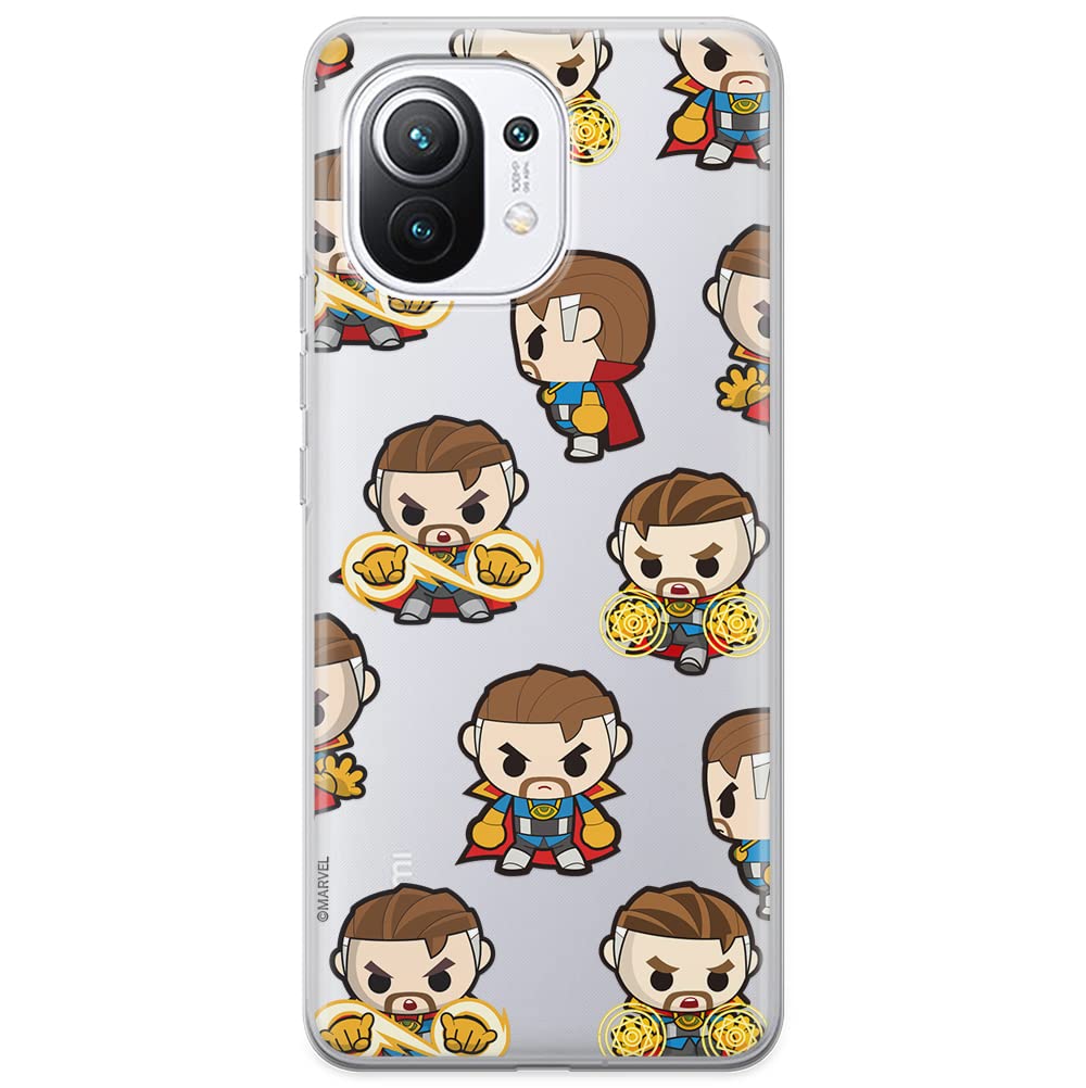 ERT GROUP mobile phone case for Xiaomi 11 original and officially Licensed Marvel pattern Dr Strange 001 optimally adapted to the shape of the mobile phone, partially transparent