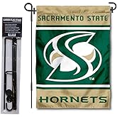 Sacramento State Hornets Garden Flag with Stand Holder