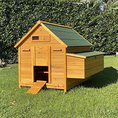 Hühnerstall Hühnerhaus aus Holz XXXL | Bitumendach – Bild 4