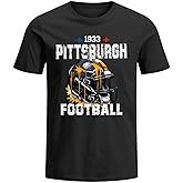 Mens City Crew Neck Shirts Football Short Sleeve T-Shirt Apparel, Gifts for Men Women, Team City Pride Tailgating T Shirt.