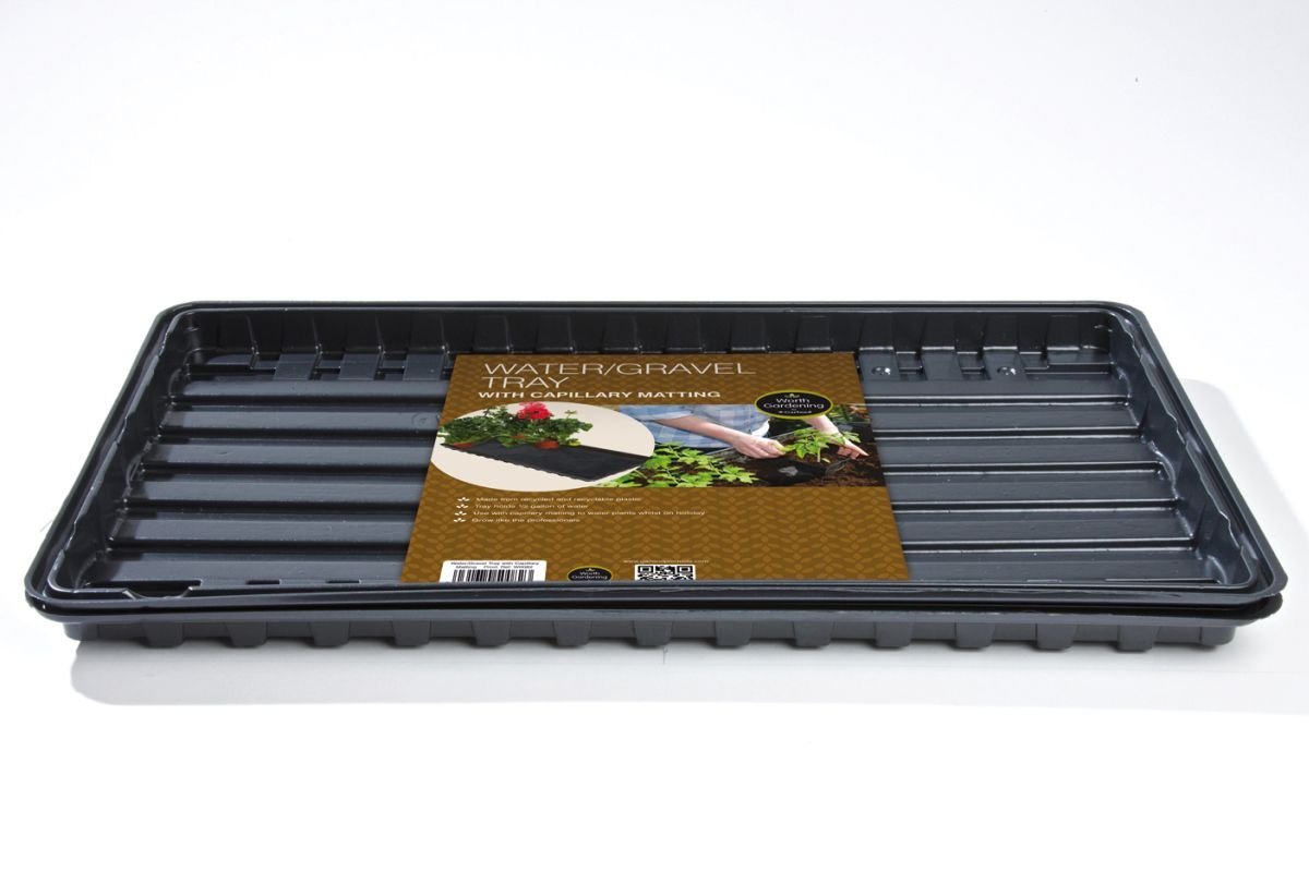 Watering/Gravel Tray with Capillary Matting Home Gardening
