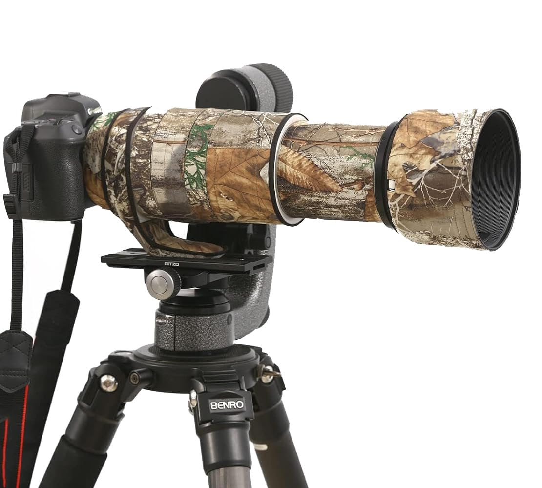 ROLANPRO Waterproof Lens Coat for Canon RF 100-500mm F/4.5-7.1 L is USM Camouflage Rain Cover