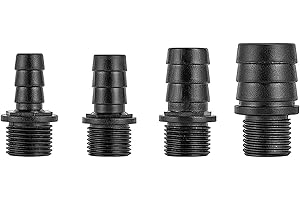 FREESEA Nozzle Kit for Fountain Pump: 4 Sizes Nozzles Replacement Adapters