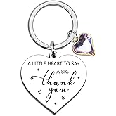 UYBEPU Thank You Keychain Thank You Gifts for Women Coworkers Friends Appreciation Gifts for Social Worker Administrative Assistant Volunteer Appreciation Gift Ideas