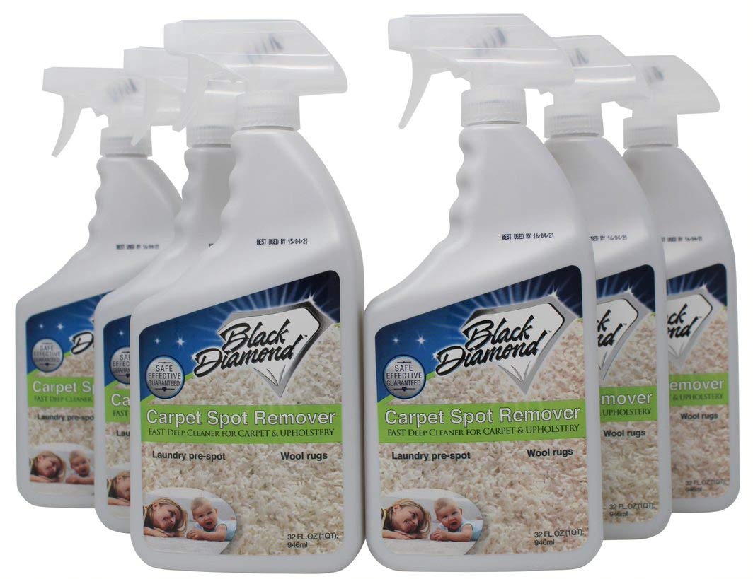 Carpet & Upholstery Cleaner: This Fast Acting Deep Cleaning Spot & Stain Remover Spray Also Works Great on Rugs, Couches and Car Seats. (6-quarts)