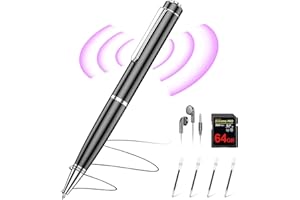 TALLKCODER 64GB Digital Voice Recorder with Playback - Voice Activated Recorder with AI Noise Reduction Audio, Portable Recording Device for Work/Lecture/Meeting/Cours