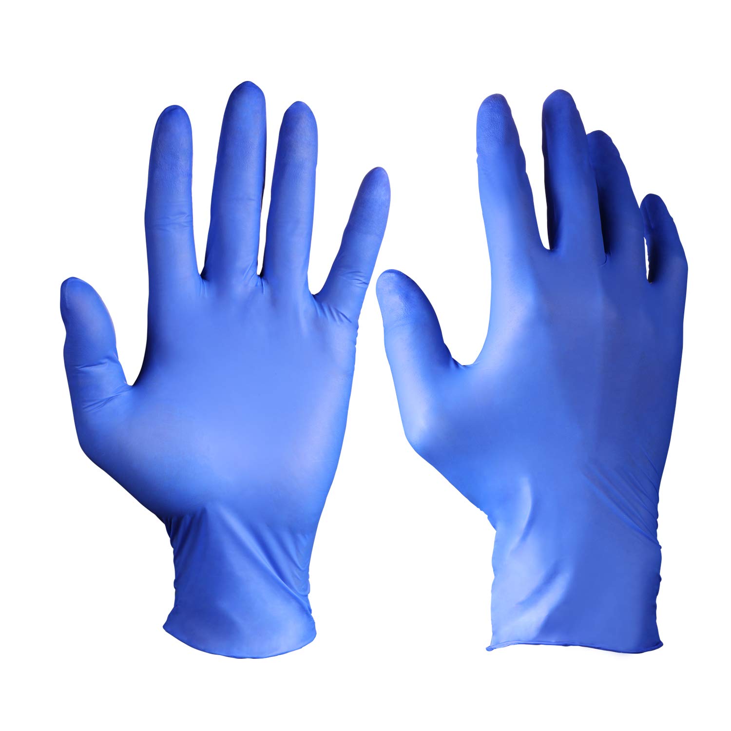 PEIPU Nitrile and Vinyl Blend Material Disposable Gloves, Powder Free, Cleaning Service Gloves, Latex Free, 100 PCS, Medium Size
