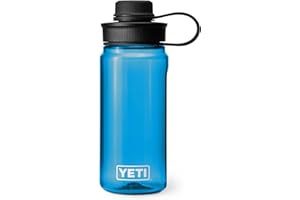 YETI Yonder 600 ml/20 oz Water Bottle with Yonder Tether Cap, Big Wave Blue