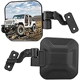 Wrangler Mirrors Doors Off Compatible with Wrangler JK TJ & Unlimited 1997-2018,Wrangler Mirrors Can Automation Folded and Reset When Encountering Obstacles,The HD Large Field of View is Anti-shaking