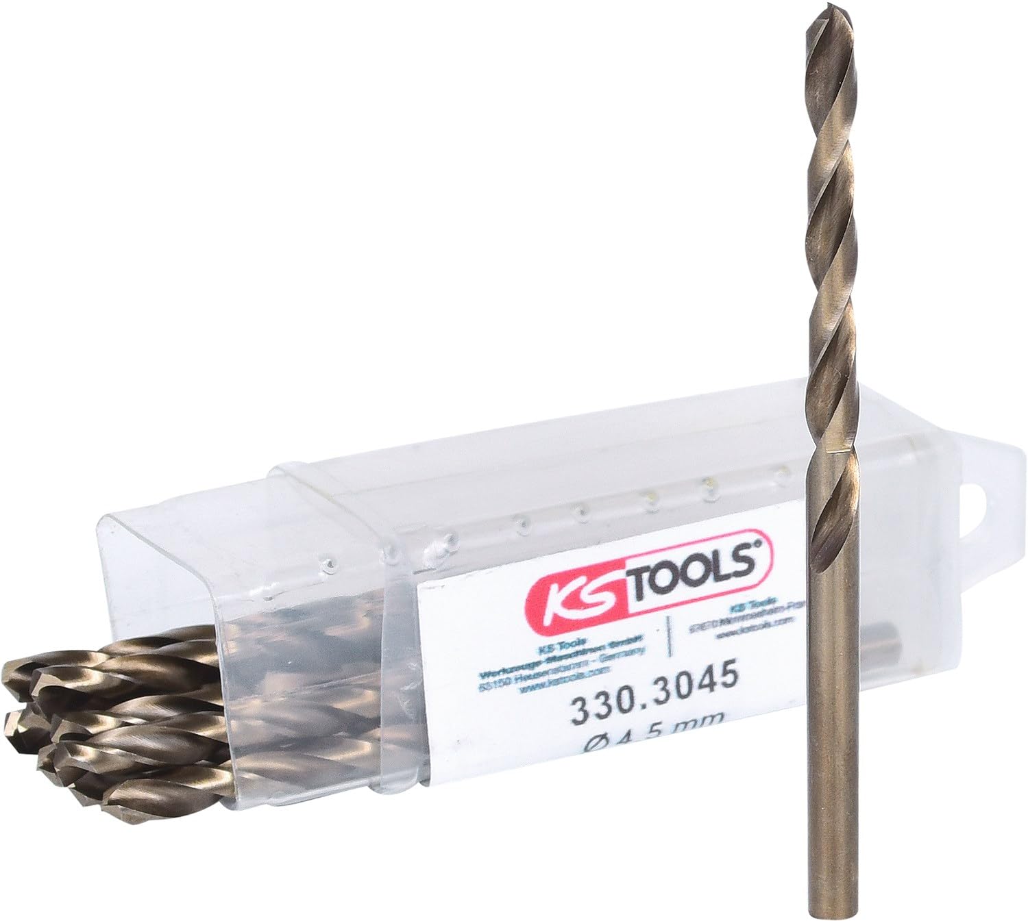 Ks Tools HSS-G 4.5mm Co 5 Twist Drill (10 Pieces) — image 1