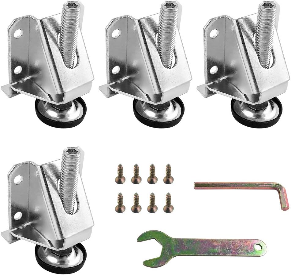 QWORK Heavy Duty Furniture Levelers M10 , Adjustable Furniture Leg